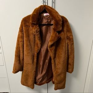 Buddy love faux fur coat
